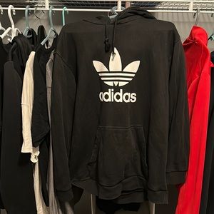 Adidas XL Black Plain Hoodie.